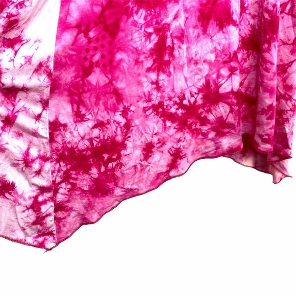 Pink Tiedye skirt/dress ruched top - Picture 7 of 16
